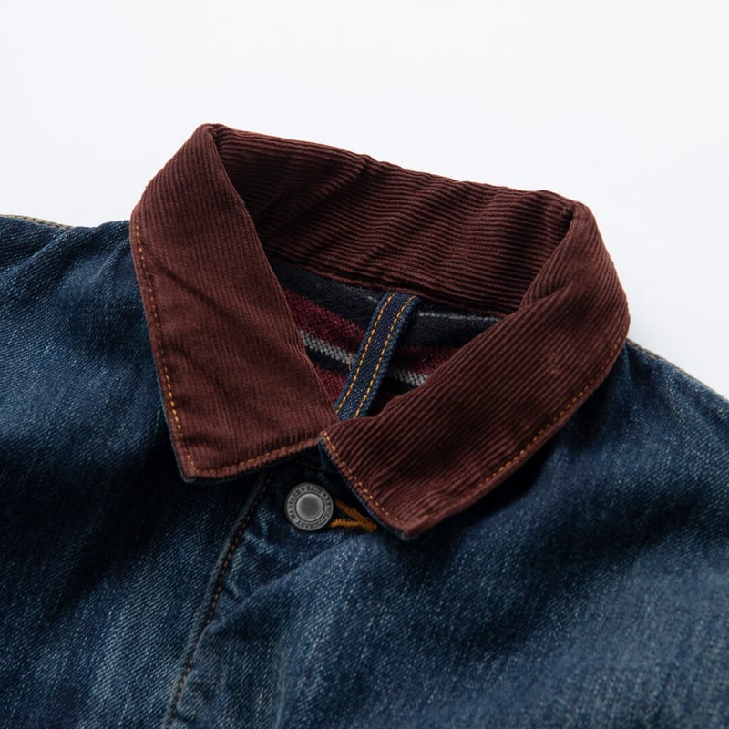 RATS BLANKET LINER DENIM COVERALL | MAROON