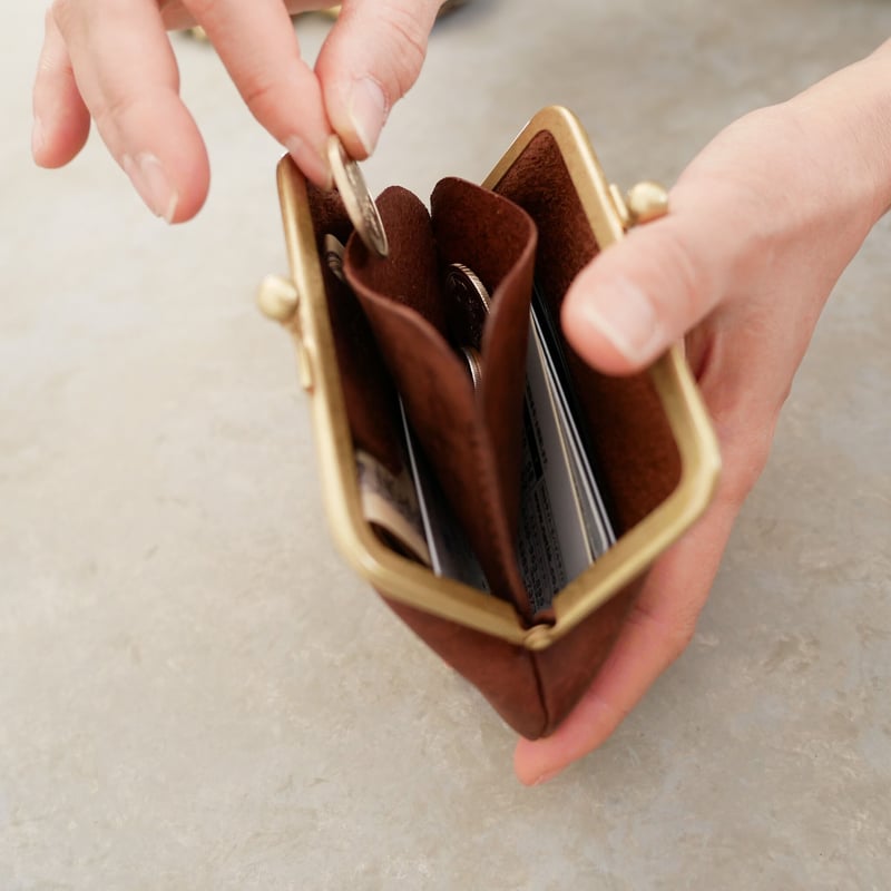 クラッシックながまぐち財布・M」ワインレッド | RECHTECK