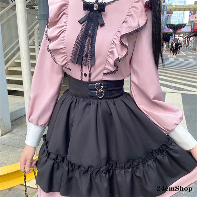24cmShop 地雷系ブラウスとジャンパースカートsuf011 | 可愛い服量産型