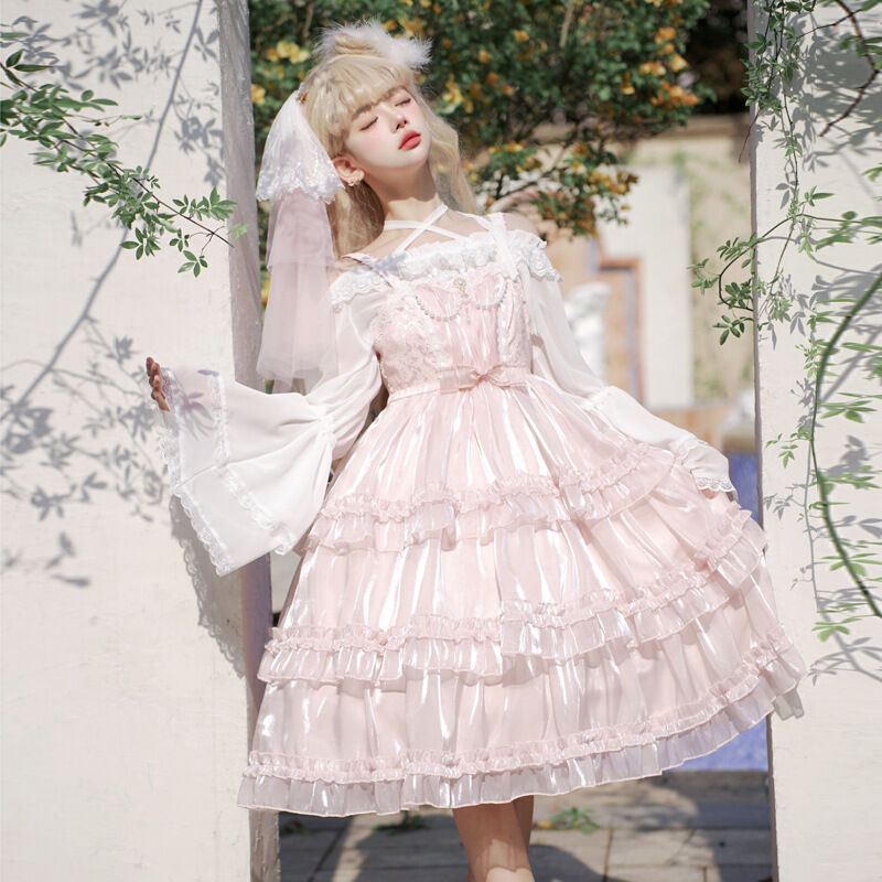 ロリータ ワンピース Lolita ジャンパースカート ドレス ノースリーブ