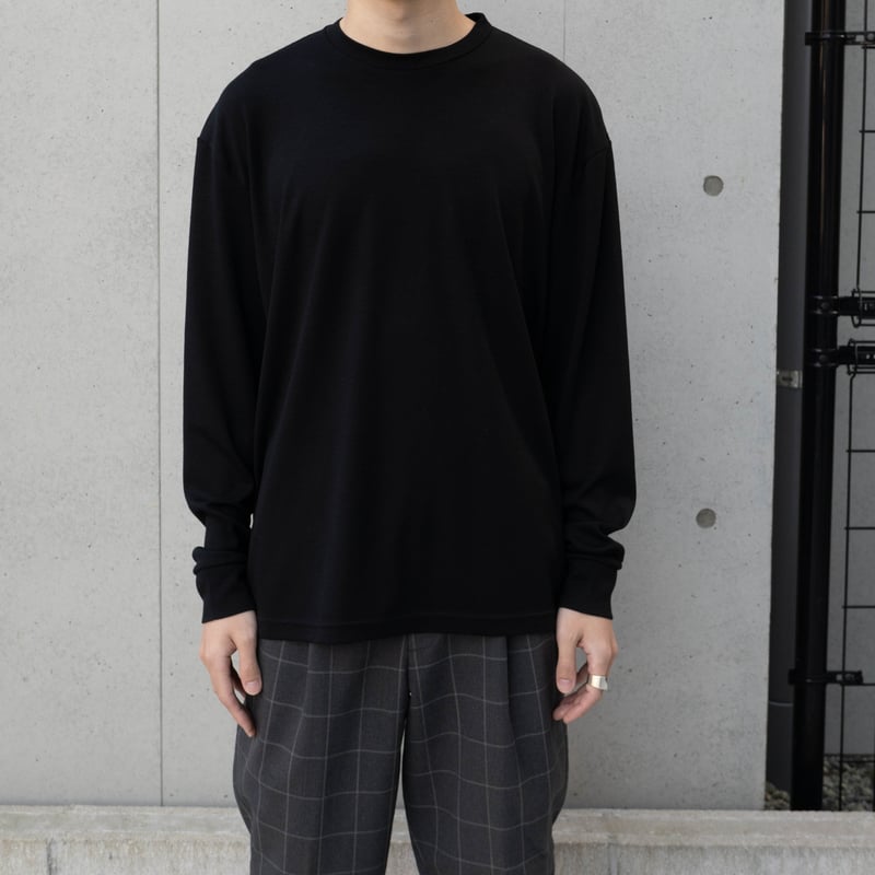 ウール ロングスリーブ Tシャツ | Grayscale