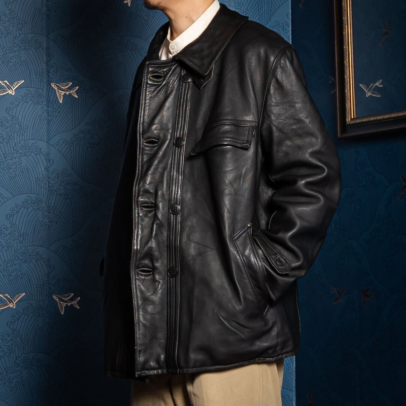 50-60s French Vintage Leather Jacket (Corbusier