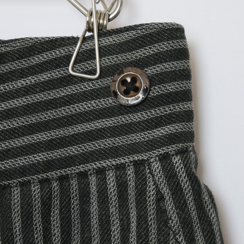 30-40s French Vintage Stripe Wool Trousers | U