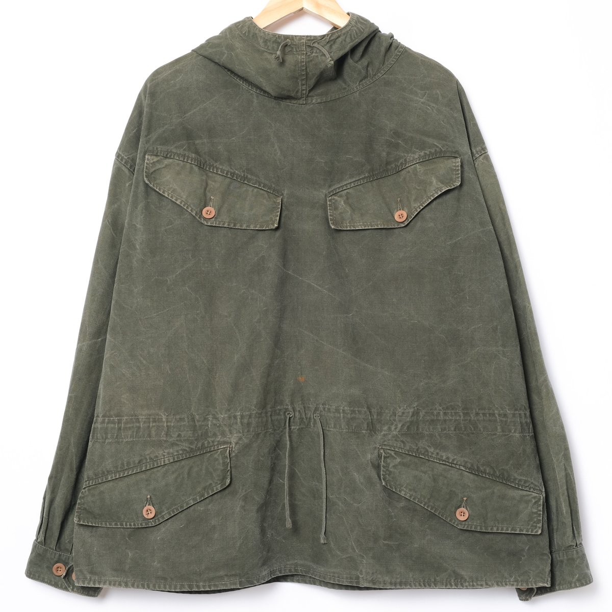 50-60s French Army Alpine Smock Cotton Linen Si