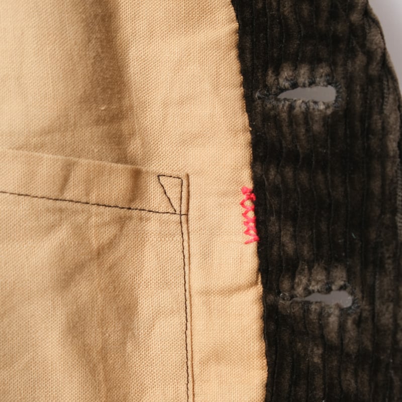 30-40s France Vintage Corduroy Hunting Vest | U