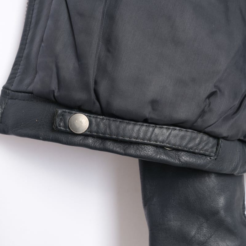 70s-80s French Vintage ATLAS Leather Jacket Siz