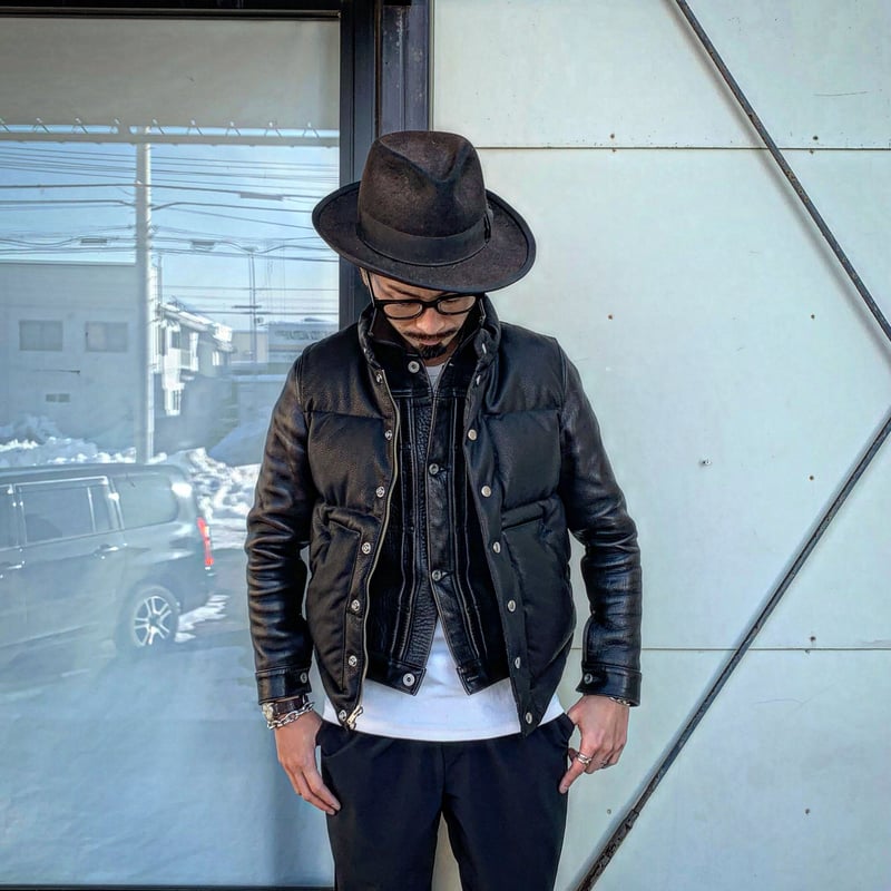 FINE CREEK ＆CO【Law / ロー】ﾚｻﾞｰﾀﾞｳﾝﾍﾞｽﾄ（BLACK) | ・