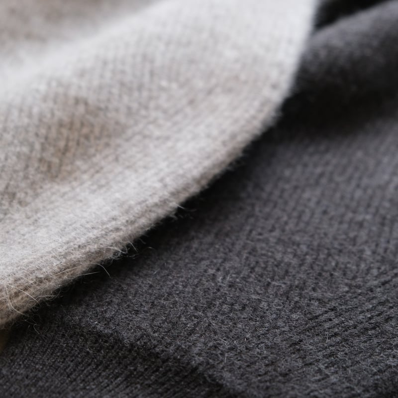 BATONER Men CASHMERE-FOX SHOWL COLOR CARDIGAN