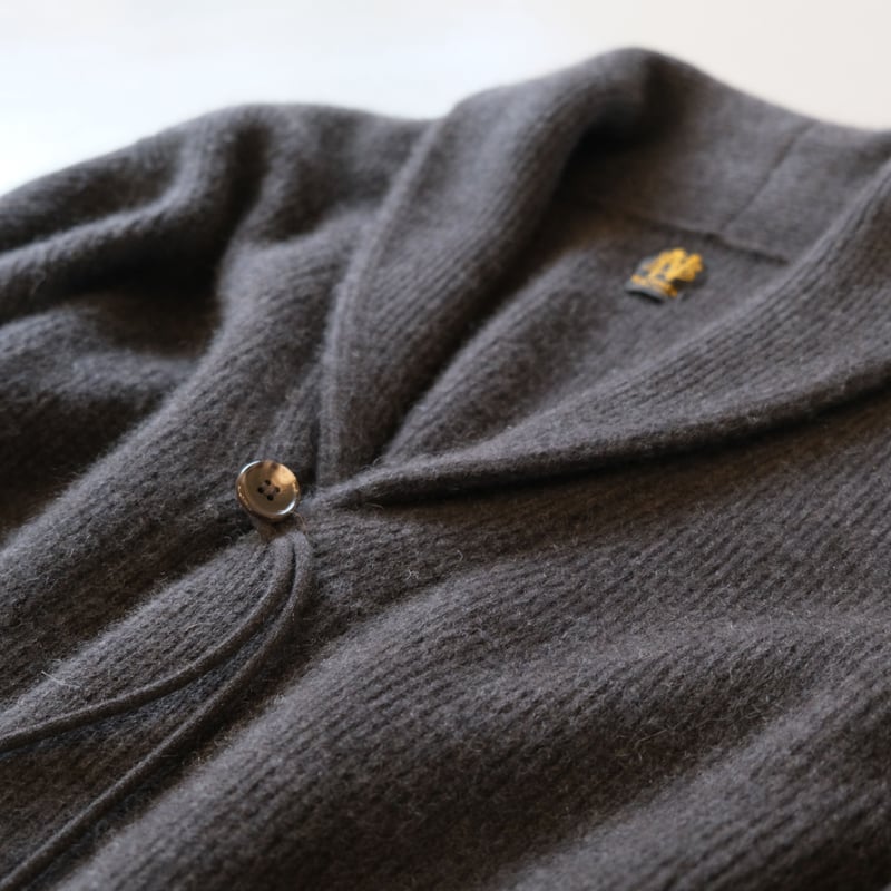 BATONER Men CASHMERE-FOX SHOWL COLOR CARDIGAN
