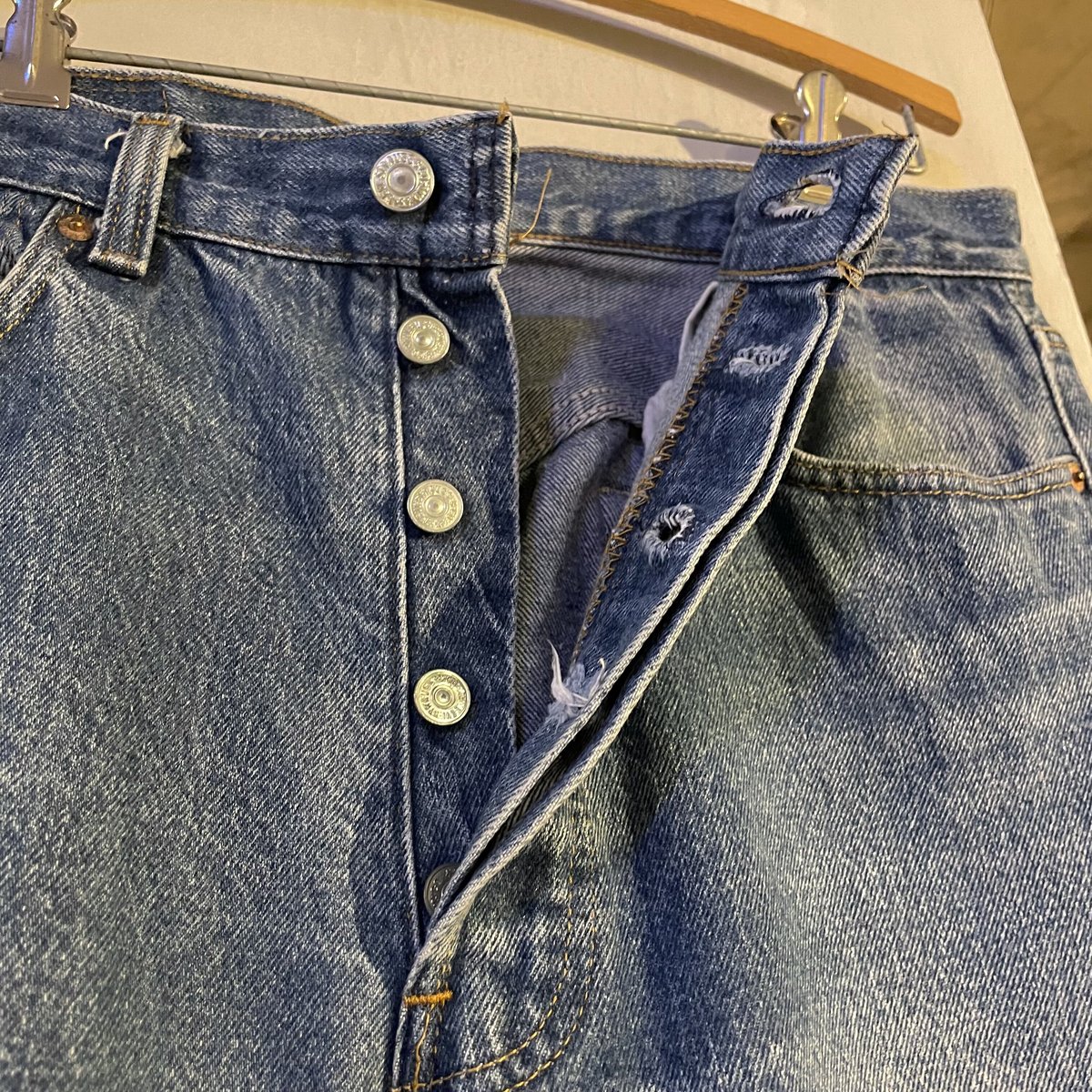 80s Levi's 501 0115 デニムパンツ 32×31 USA製 裾チェーンステッチ