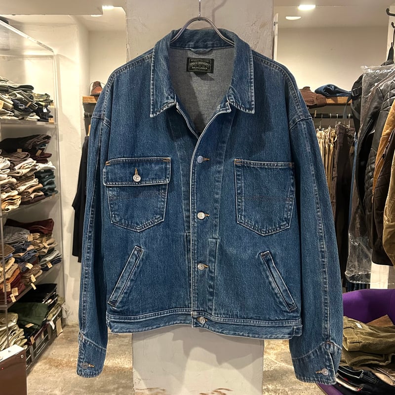 90s POLO COUNTRY RALPH LAUREN デニムジャケット 星条旗ワッペン