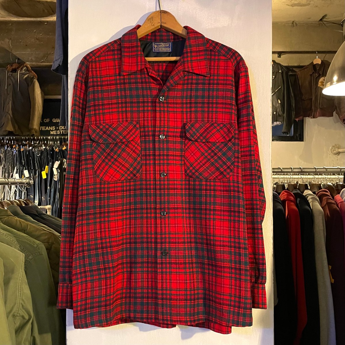 50s～ PENDLETON Vintage Wool Shirt USA製 ウールシャツ ボ