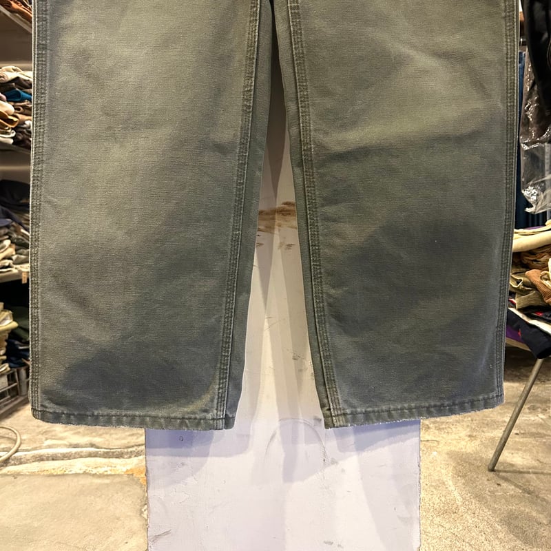 carhartt ダック地 ペインターパンツ カーハート モスグリーン 雰囲気
