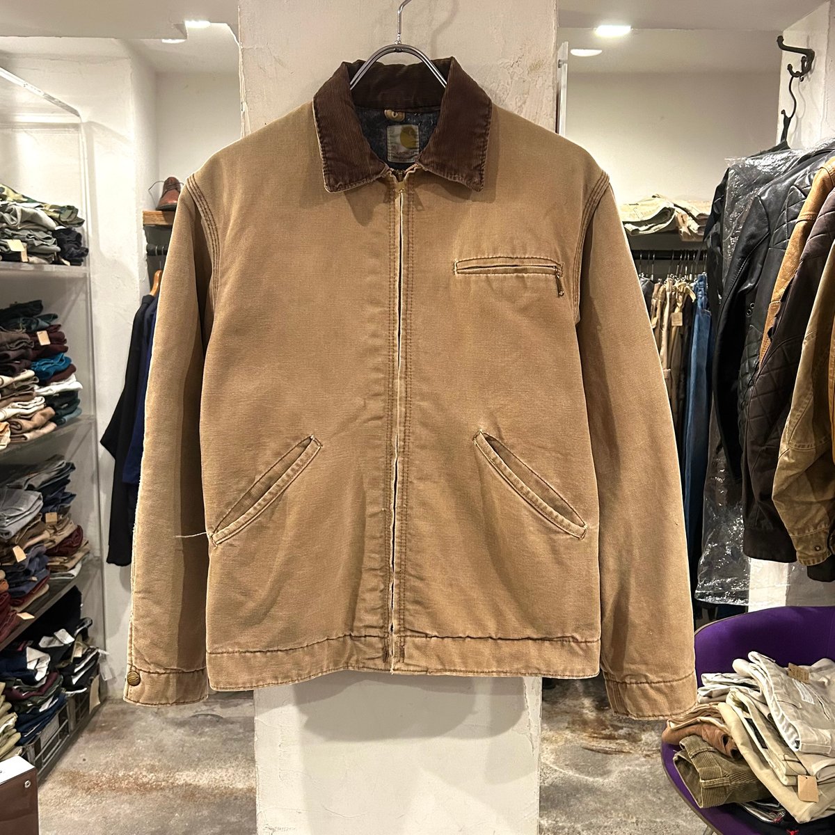 70s carhartt デトロイトジャケット ダック地 カーハート ワーク
