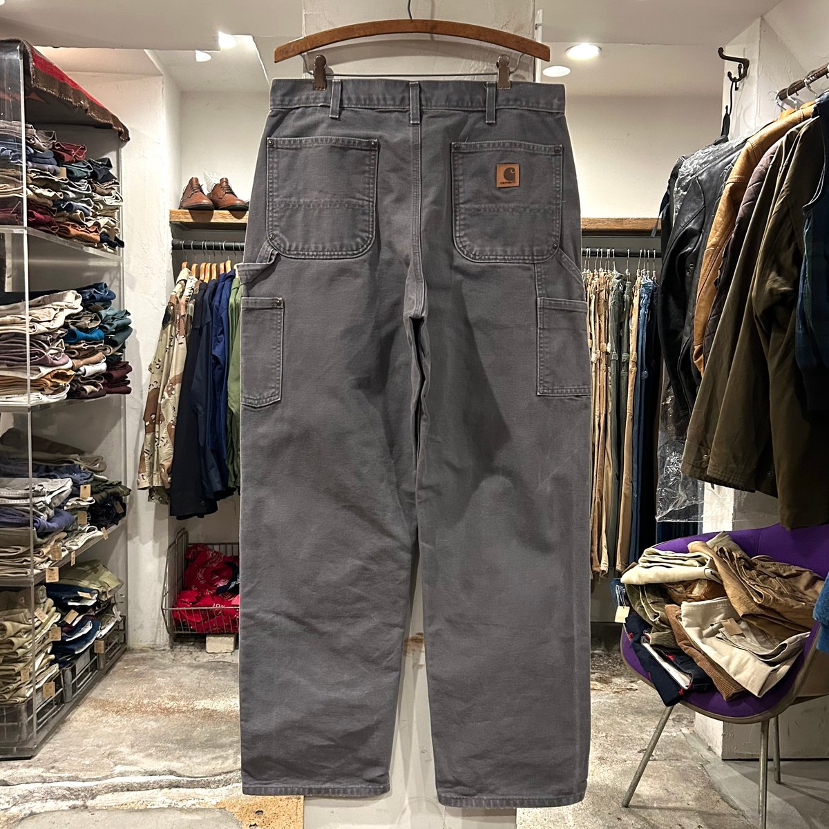 carhartt ダック地 ペインターパンツ ダブルニー カーハート グレー 34