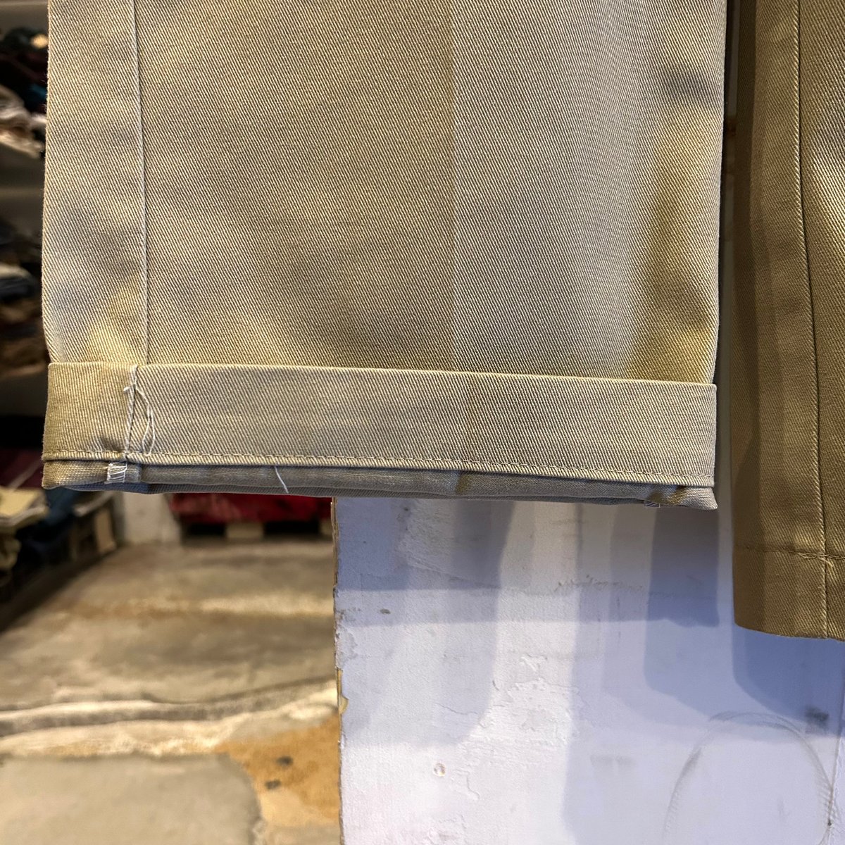 90s Dickies 874 ワークパンツ ディッキーズ ベージュ TALONジップ 32×
