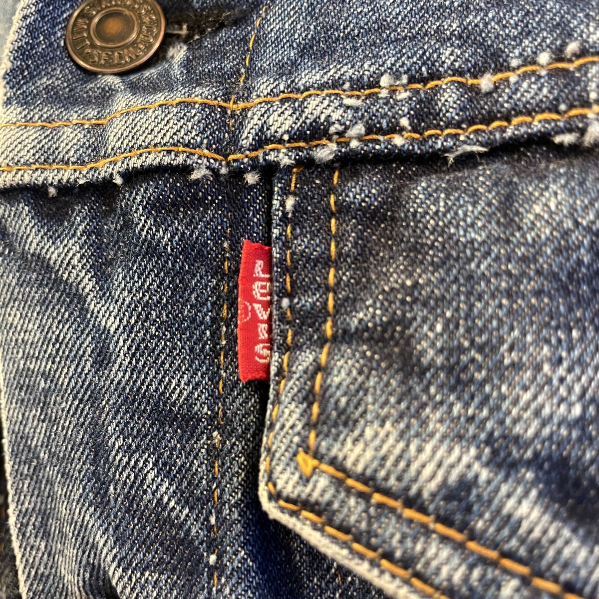 70s Levi's 70505 デニムジャケット ケアタグ スモールe 4th