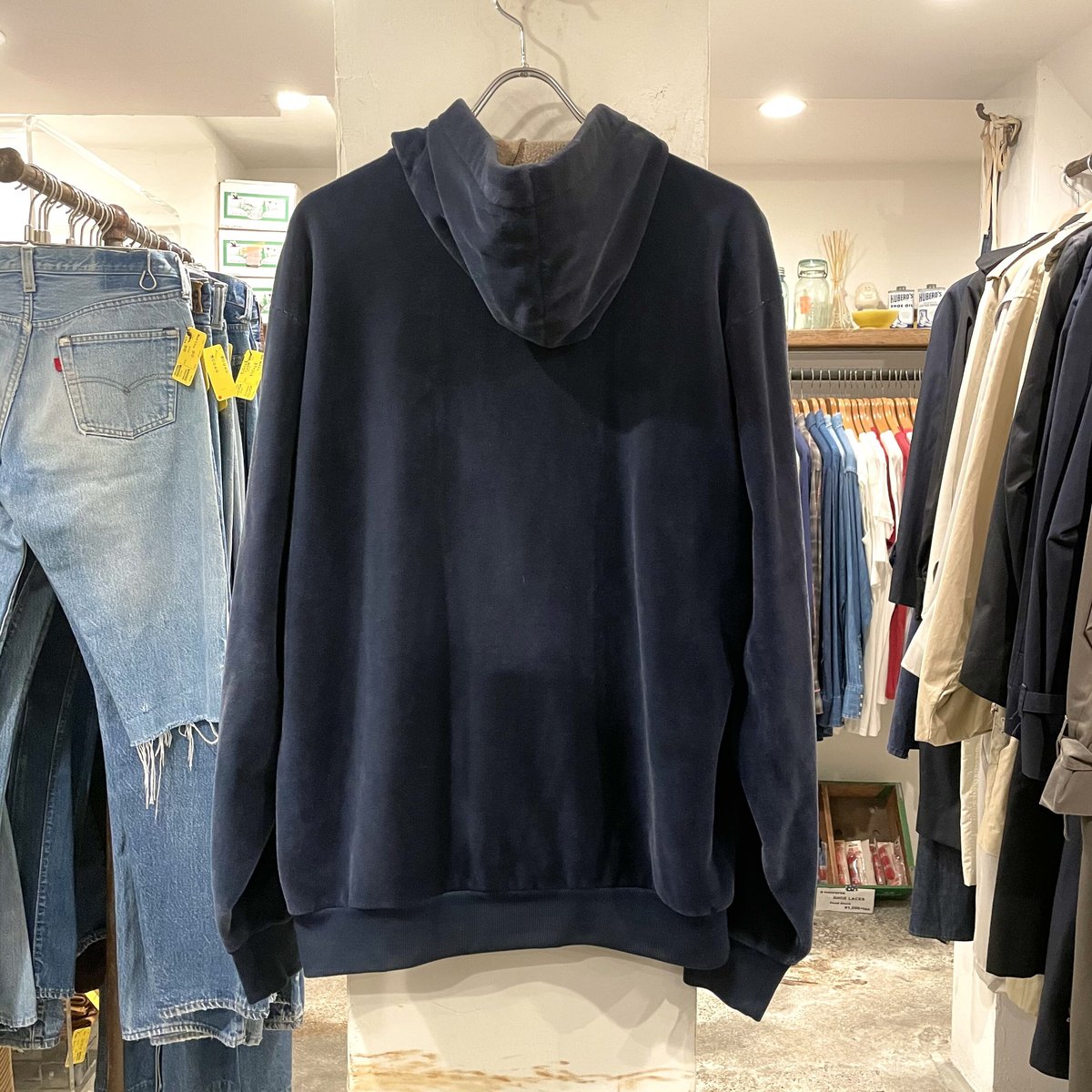 Carhartt ベロアパーカー フーディ ネイビー USA製 90s カーハート