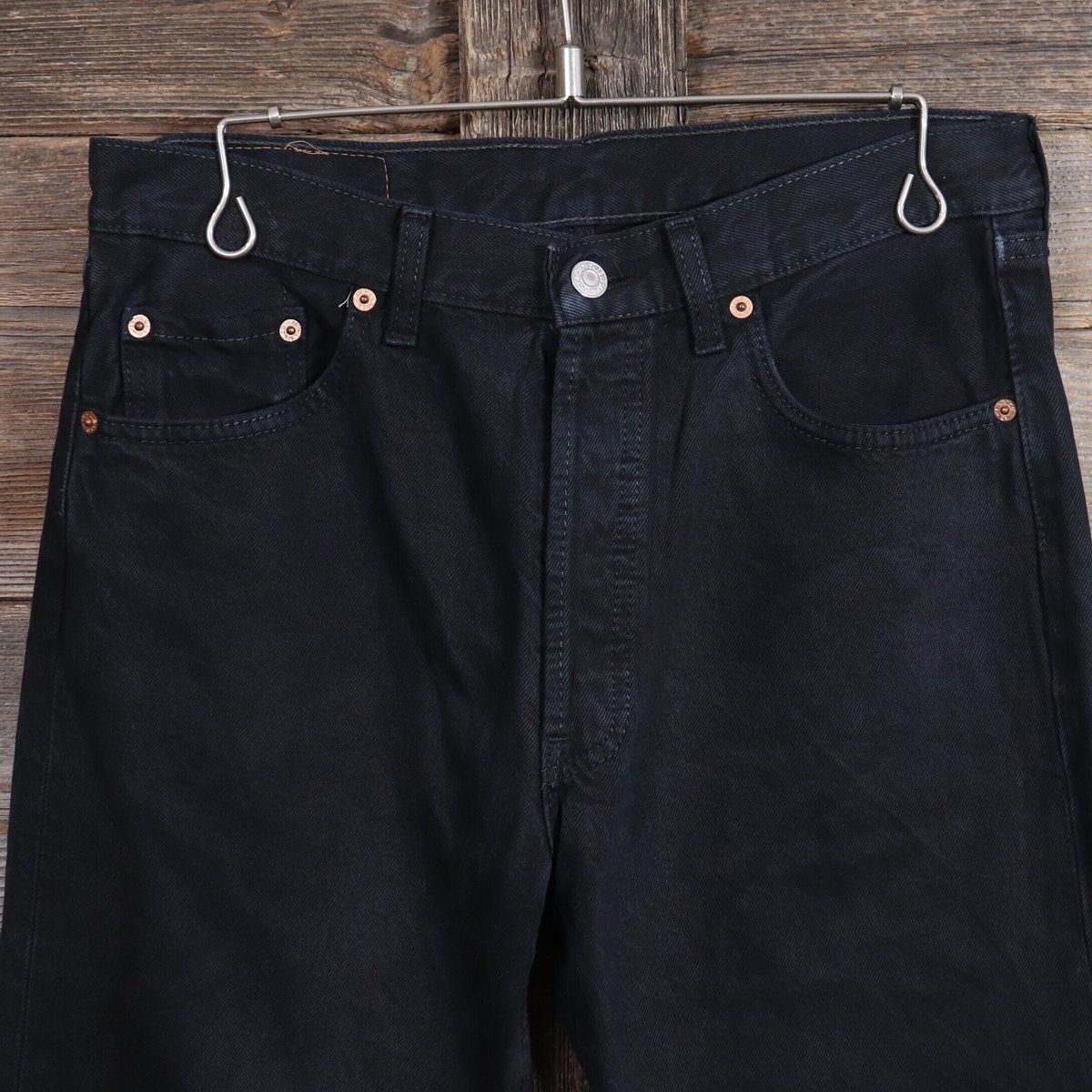 Levi's 501 ブラックデニムパンツ UK製 リーバイス501 ブラック ユーロ