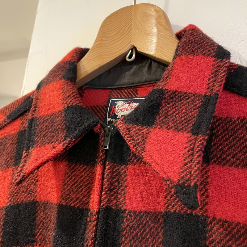 Woolrich 40s ハーフジップ ウール プルオーバーシャツ バッファロー