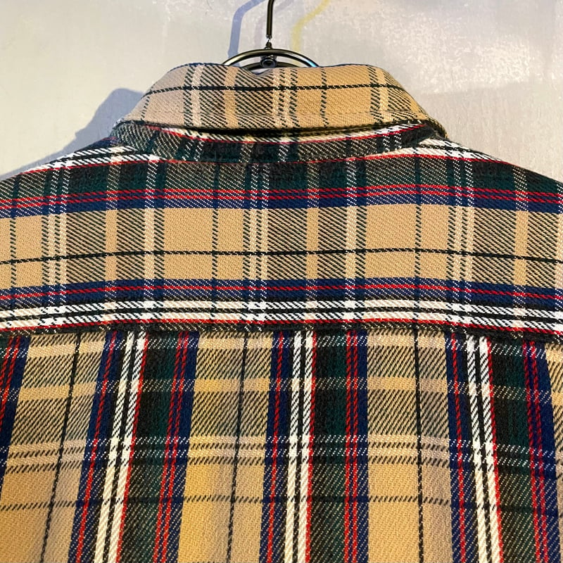 80s FIVE BROTHER L/S ネルシャツ USA製 Size XL コットンシャツ