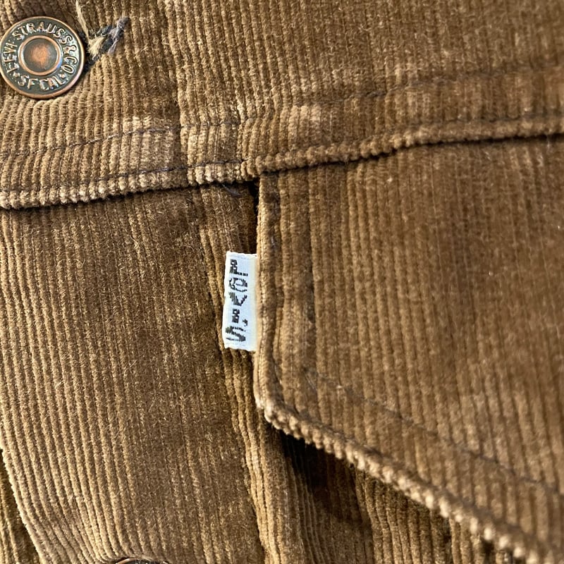Levis 70505-1529 コーデュロイジャケット 70s USA製 ダークブラウン (