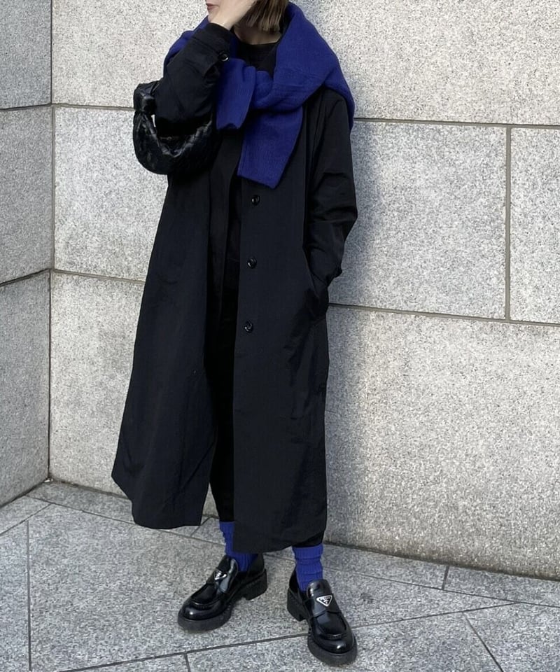 light soutien collar coat (black/beige) | ok.soon