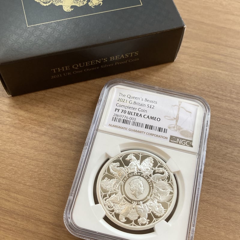 NGC70鑑定】コンプリーター・最終版 クイーンズビースト 1オンス 2