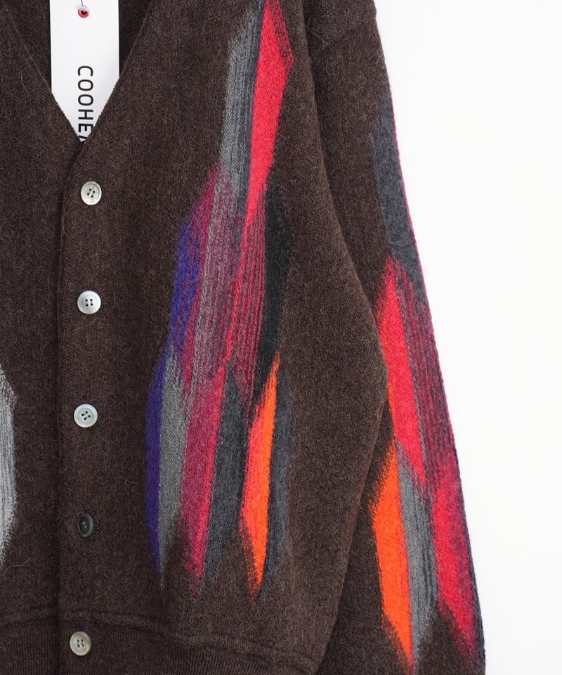 COOHEM〈men's〉】WOOL ALPACA INTERSIA KNIT C/D_24