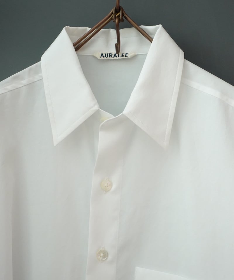 AURALEE(MENS) / WASHED FINX TWILL BIG SHIRT | B