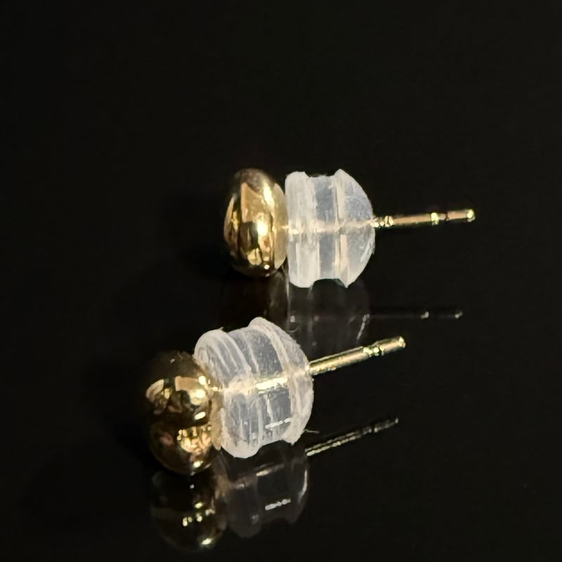 K18 ぷっくりハートピアス 18金 K18YG ゴールド 両耳用 | Kay✴︎ 光