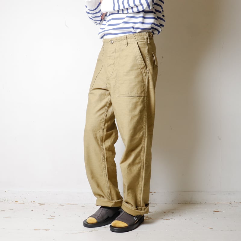 再入荷【UNISEX】orSlow[オアスロウ] ファティーグパンツ レギュラー