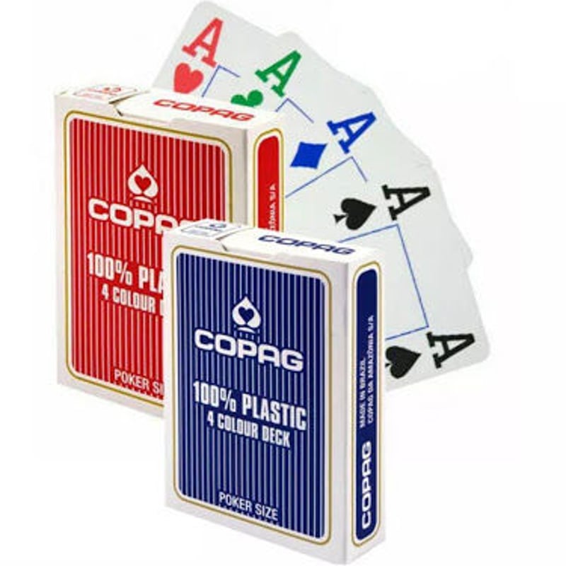 COPAG社 4色ジャンボインデックス トランプ(青) | りば工房｜ボード