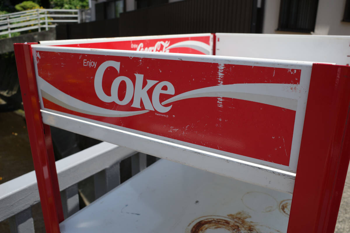 ビンテージ Coca Cola コカコーラ メタルラック 棚 看板 COKE 世田谷
