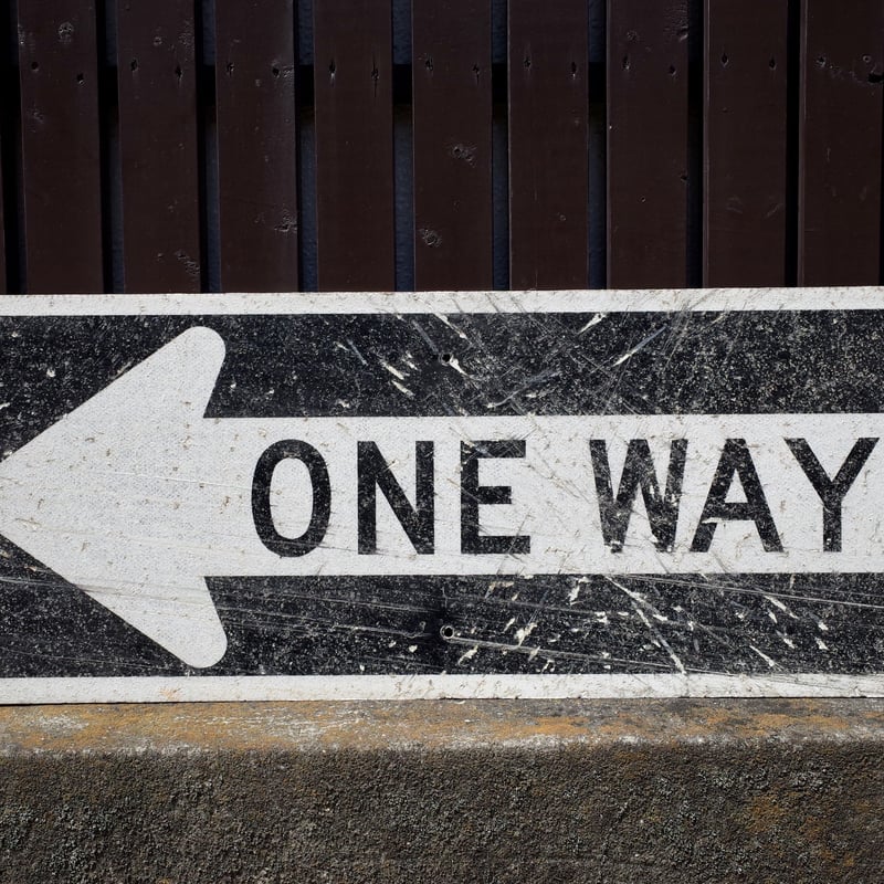 ビンテージ ONE WAY ワンウェイ 特大サイズ 看板 ロードサイン