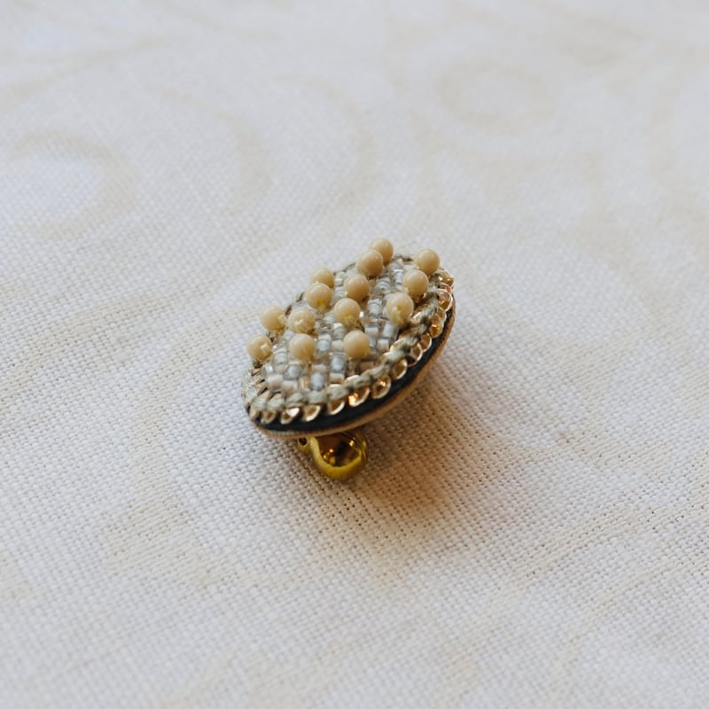tamas こんばんは mini brooch | plum