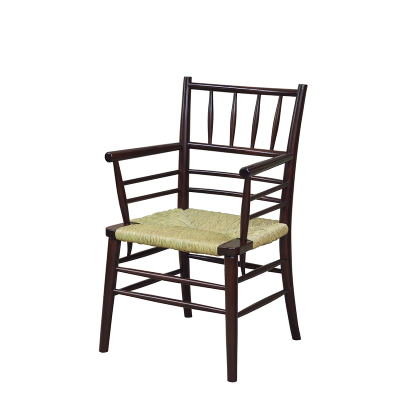 松本民芸家具 306型ラッシアームチェア rushseated chair N.306 | 花