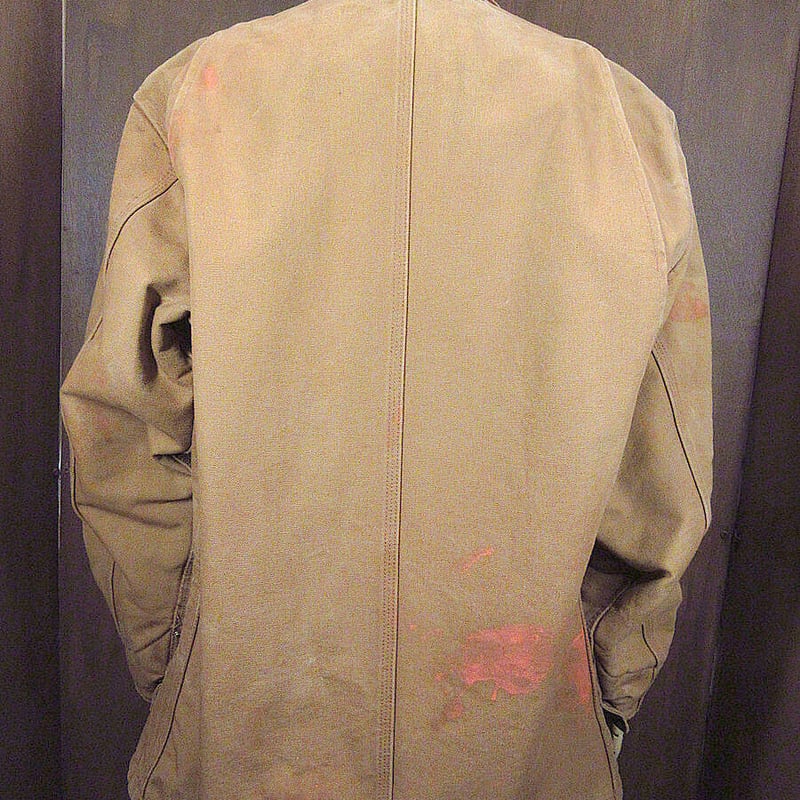 Carhartt NAVSEA刺繍入り裏地ブランケットミシガンチョアコートsize 40