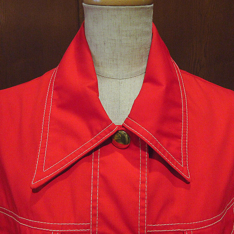 ビンテージ70's○NORTHLANDERレディースオールウェザーコート赤size M