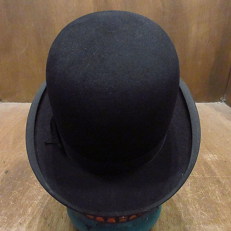 ビンテージ~30's○THE MILTONボーラーハット黒size 6 3/4○231009i