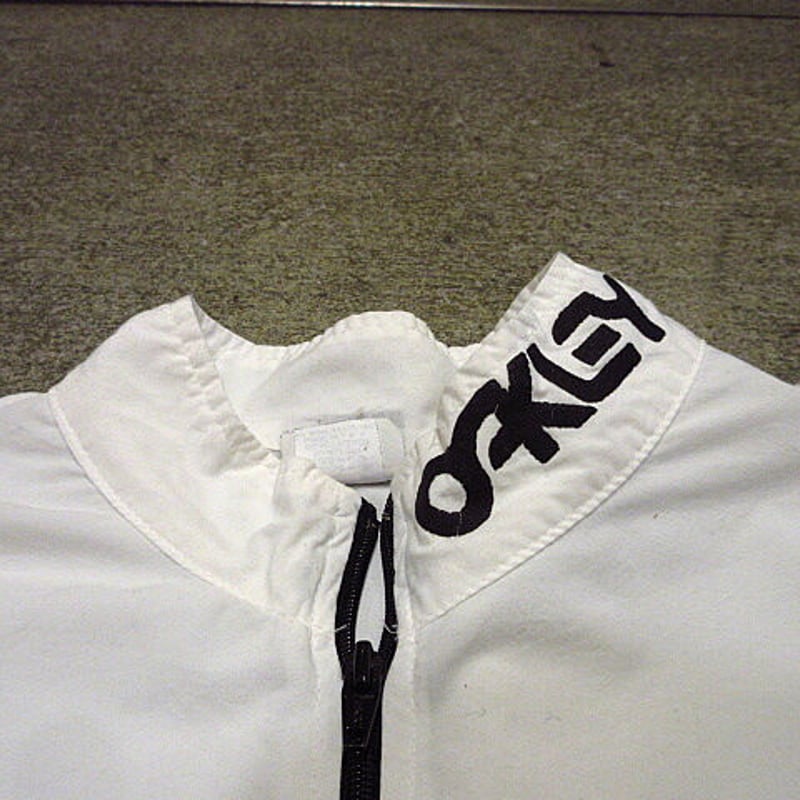 ビンテージ90's○Oakley Surf STYLEナイロンハーフジップジャケット白