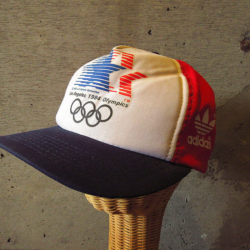 ビンテージ90's○adidasロサンゼルスオリンピック1984スナップバック