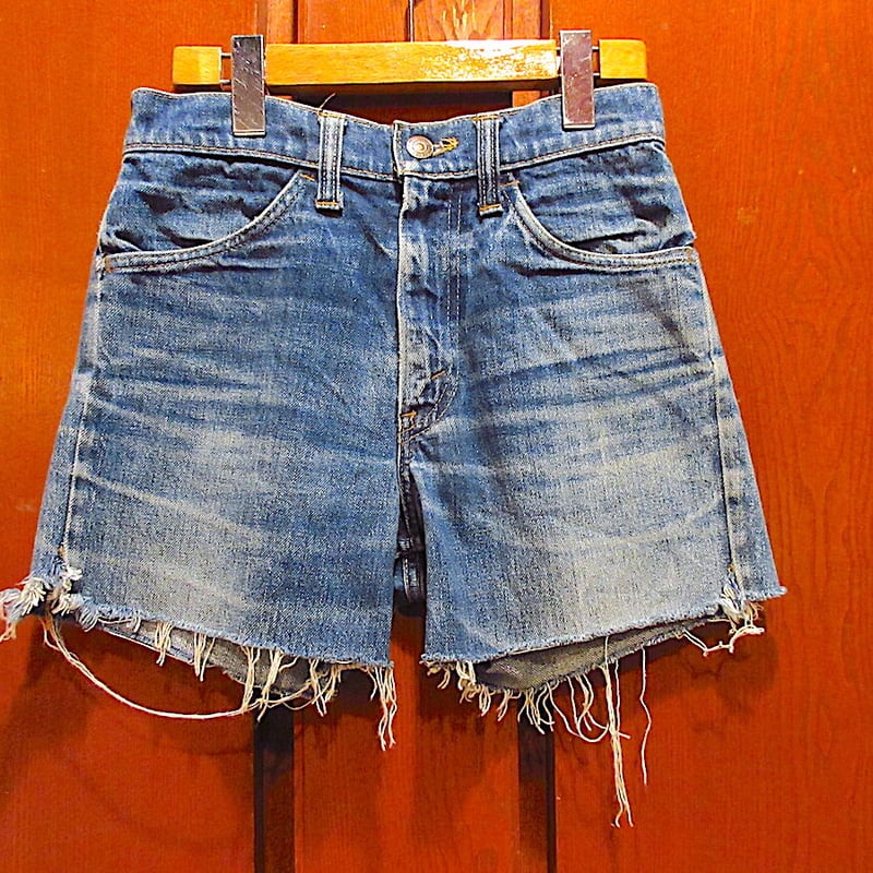 ビンテージ60's70's○Levi's 646 or 684デニムカットオフショーツBIG