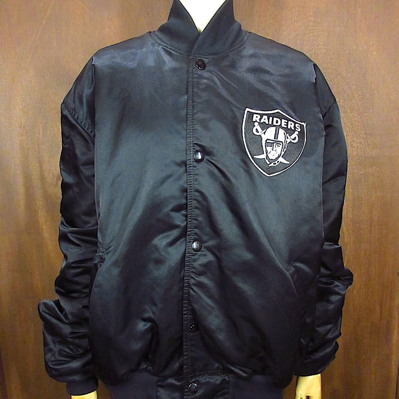ビンテージ90's○STARTER RAIDERSスタジアムジャケット黒size L○2305