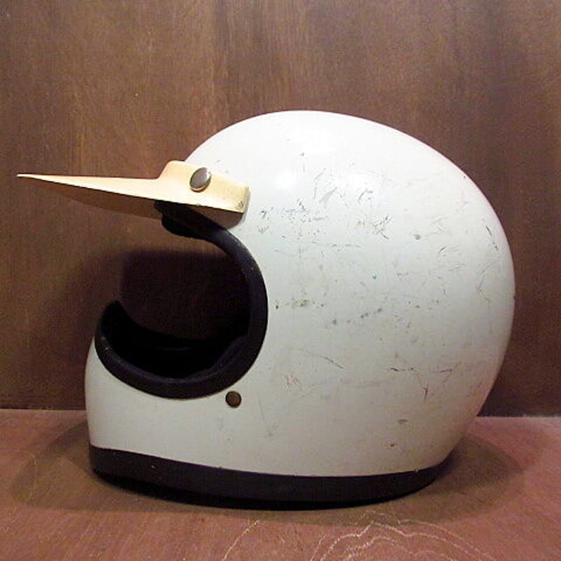 ビンテージ70's○BELL MOTO STAR バイザー付きフルフェイスヘルメット