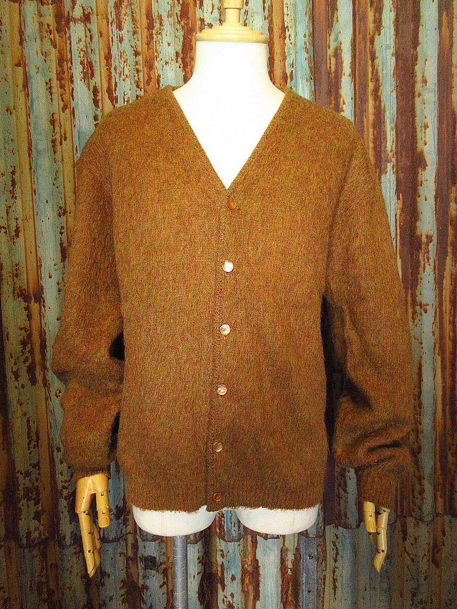 ビンテージ60's○BRENTモヘアカーディガンsize M○231029j8-m-cdg古着