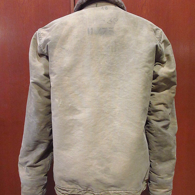 ビンテージ50's○U.S.NAVY N-1デッキジャケットsize 38○240118i2-