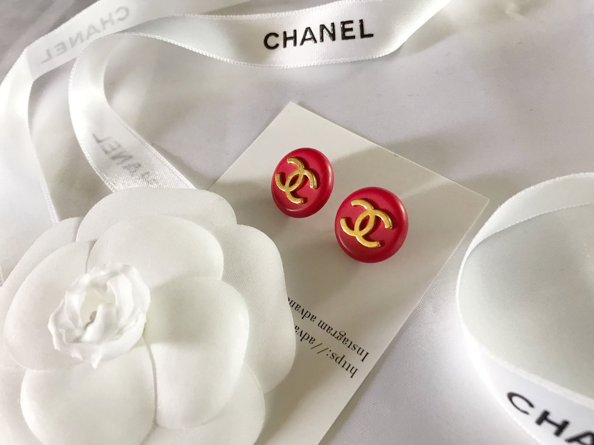 CHANEL ヴィンテージTシャツ ゴールド刺繍 ショッキングピンク ワイド
