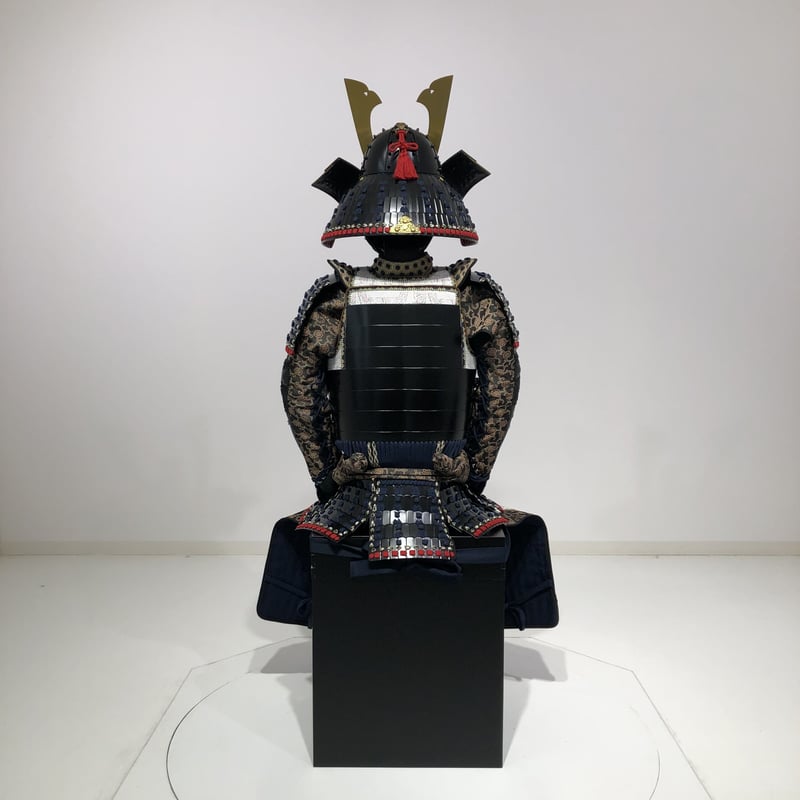 O-047】○濃紺糸威伊予素懸二枚胴具足(艶消塗) | 甲冑工房丸武