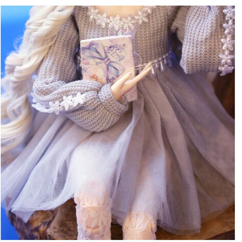 銀髪の美少女】 BJD フルセット 1/3 60cm 球体関節人形 本体＋眼球＋